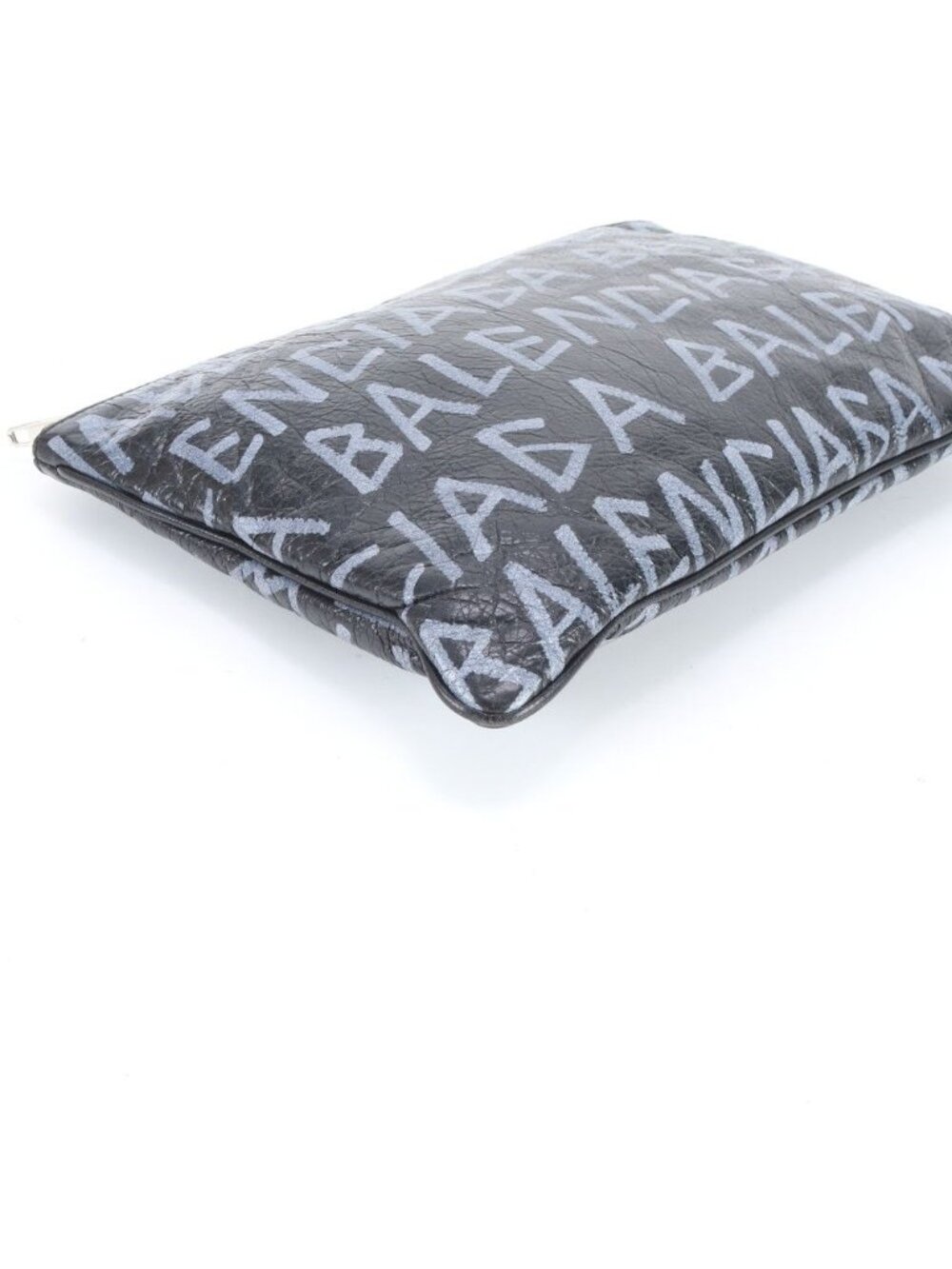 ★SOLD★ Balenciaga Carry Clip Leather Clutch Pouch Commuting Black Rne - Picture 3 of 8